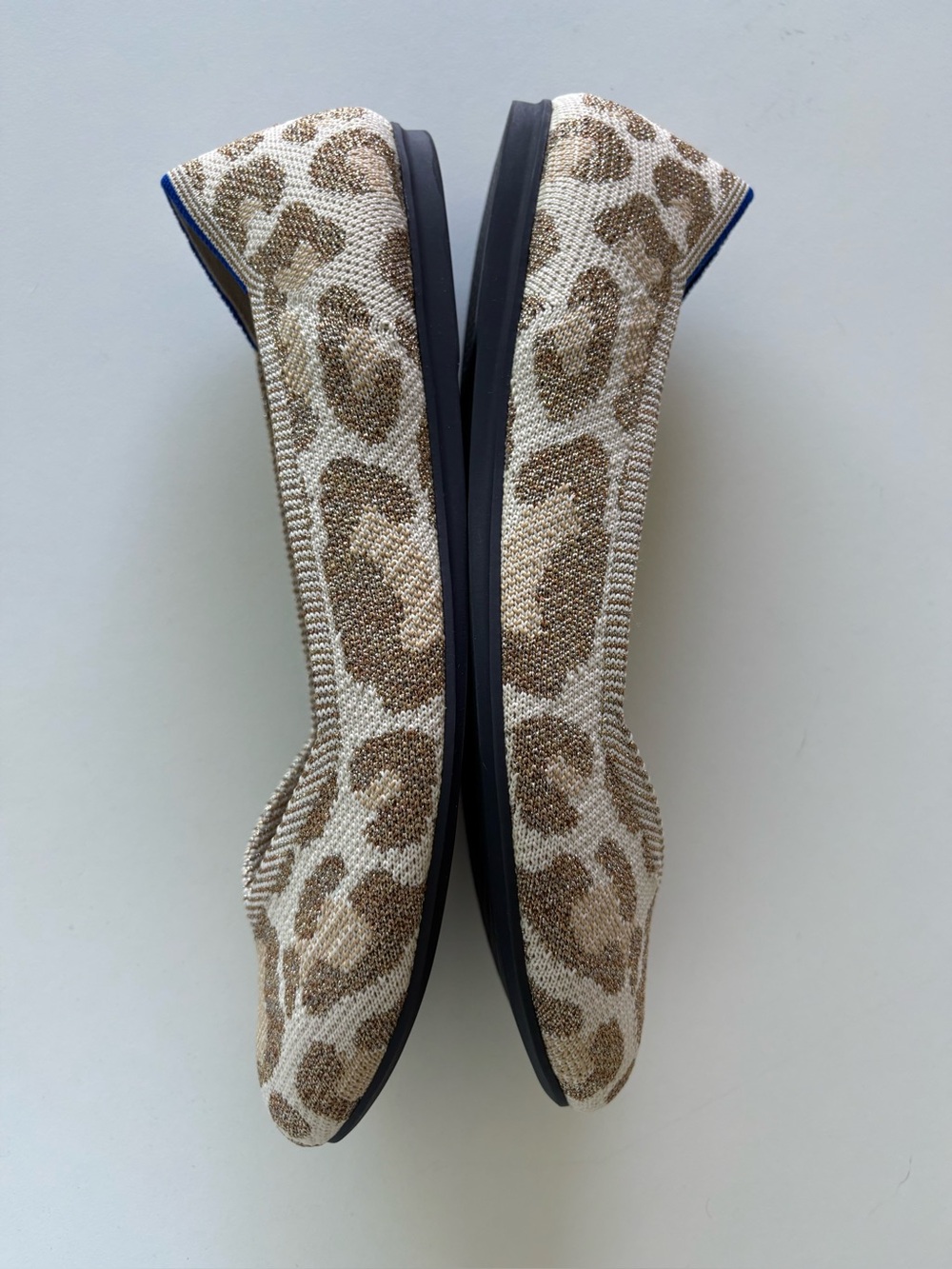 Rothy’s Shimmer Desert Cat Women’s Ballet Flats in Beige Gold Size 8.5 - Picture 10 of 11
